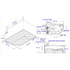 EAGO AM124ETL-R 6 ft Right Corner Acrylic White Whirlpool Bathtub for Two