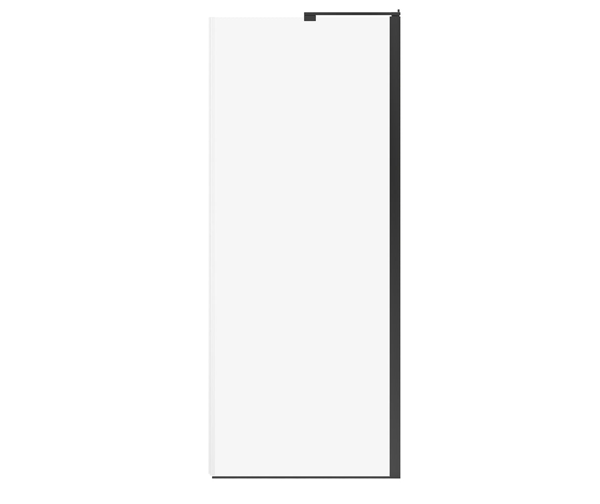 MAAX 139590-810-340-000 Capella 78 Return Panel for 36 in. Base with GlassShield® glass in Matte Black