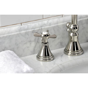 Kingston Brass KS2986BEX Essex Widespread Bathroom Faucet with Brass Pop-Up, Polished Nickel
