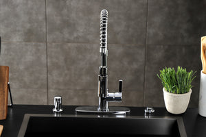 Gourmetier LS8771CTL Continental Single-Handle Pre-Rinse Kitchen Faucet, Polished Chrome