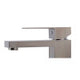 ALFI brand AB1229-BN Brushed Nickel Square Single Lever Bathroom Faucet
