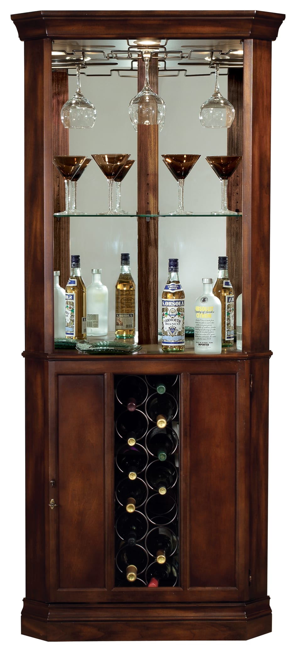 Howard Miller Piedmont Corner Wine Cabinet 690000