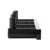 Black Matte Wall Mounted 4 Prong Robe / Towel Hook
