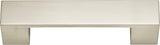 Atlas Homewares Wide Square Pull 3 3/4 Inch (c-c) Brushed Nickel