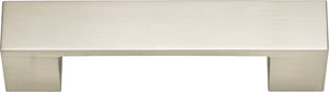 Atlas Homewares Wide Square Pull 3 3/4 Inch (c-c) Brushed Nickel