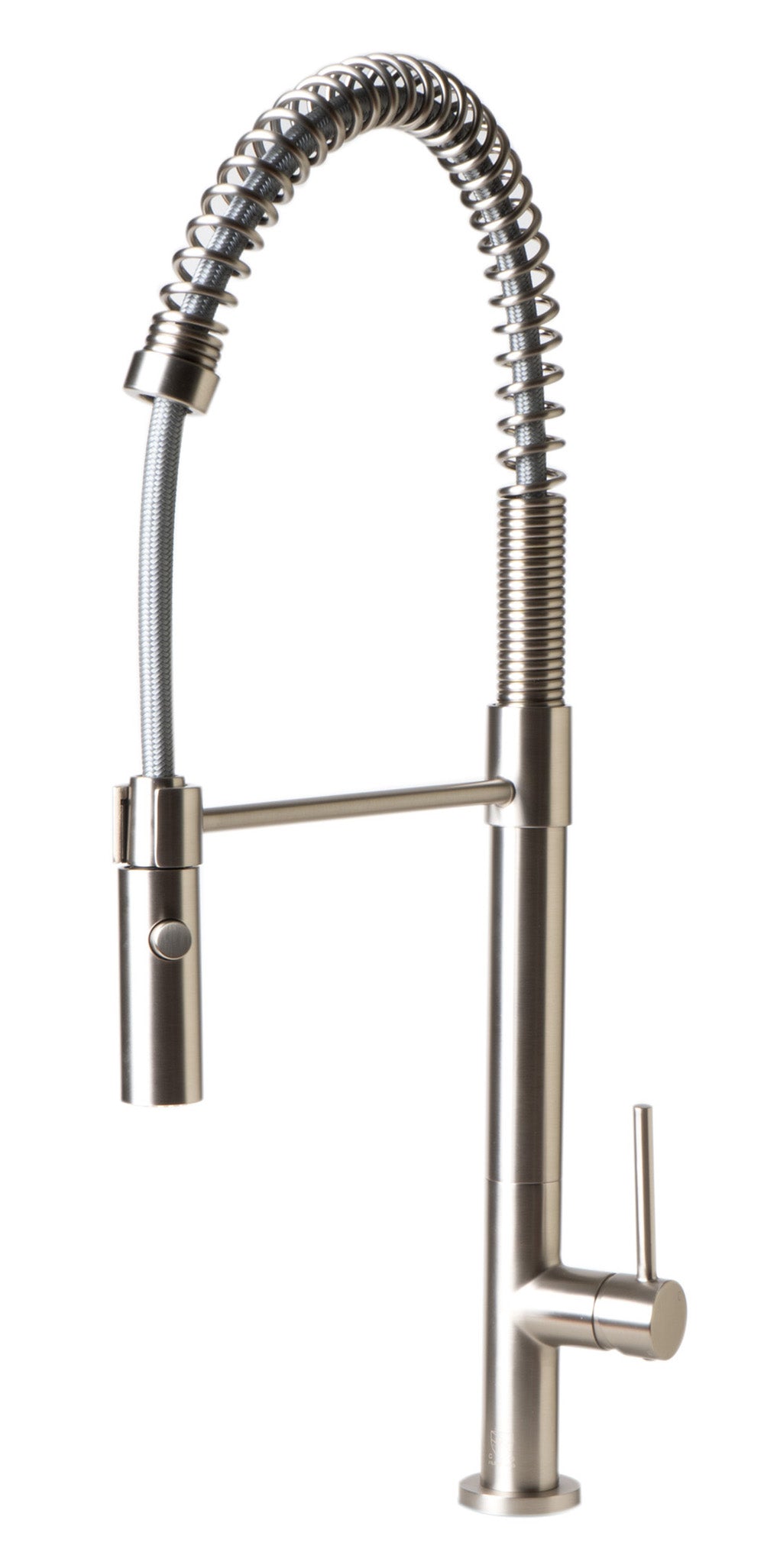 Brushed Nickel Commercial Spring Kitchen Faucet