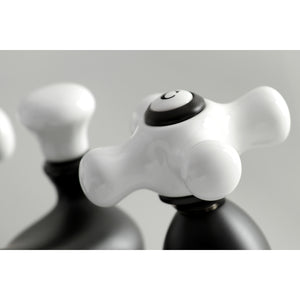 Kingston Brass KS3600PX 4 in. Centerset Bathroom Faucet, Matte Black