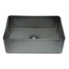 ALFI brand ABCO3020SB Concrete Color 30 inch Reversible Single Fireclay Farmhouse Kitchen Sink