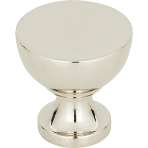 Atlas Homewares Shelley Round Knob 1 1/4 Inch Polished Nickel
