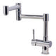 ALFI brand AB2038-PSS Solid Polished Stainless Steel Retractable Single Hole Kitchen Faucet