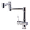 ALFI brand AB2038-PSS Solid Polished Stainless Steel Retractable Single Hole Kitchen Faucet