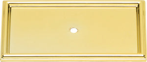 Atlas Homewares Campaign Rope Backplate 3 11/16 Inch Polished Brass