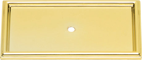 Atlas Homewares Campaign Rope Backplate 3 11/16 Inch Polished Brass