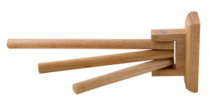 ALFI brand AB5506 16" Triple Rack Wooden Towel Bar Bathroom Accessory