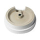 ALFI brand ABC702 White 19" Round Semi Recessed Ceramic Sink with Faucet Hole