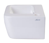 ALFI brand AB101 Small White Wall Mounted Ceramic Bathroom Sink Basin