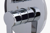 AB3101-PC Polished Chrome Shower Valve Mixer with Rounded Lever Handle and Diverter