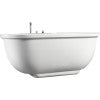 EAGO AM128ETL 6 ft Acrylic White Whirlpool Bathtub w Fixtures