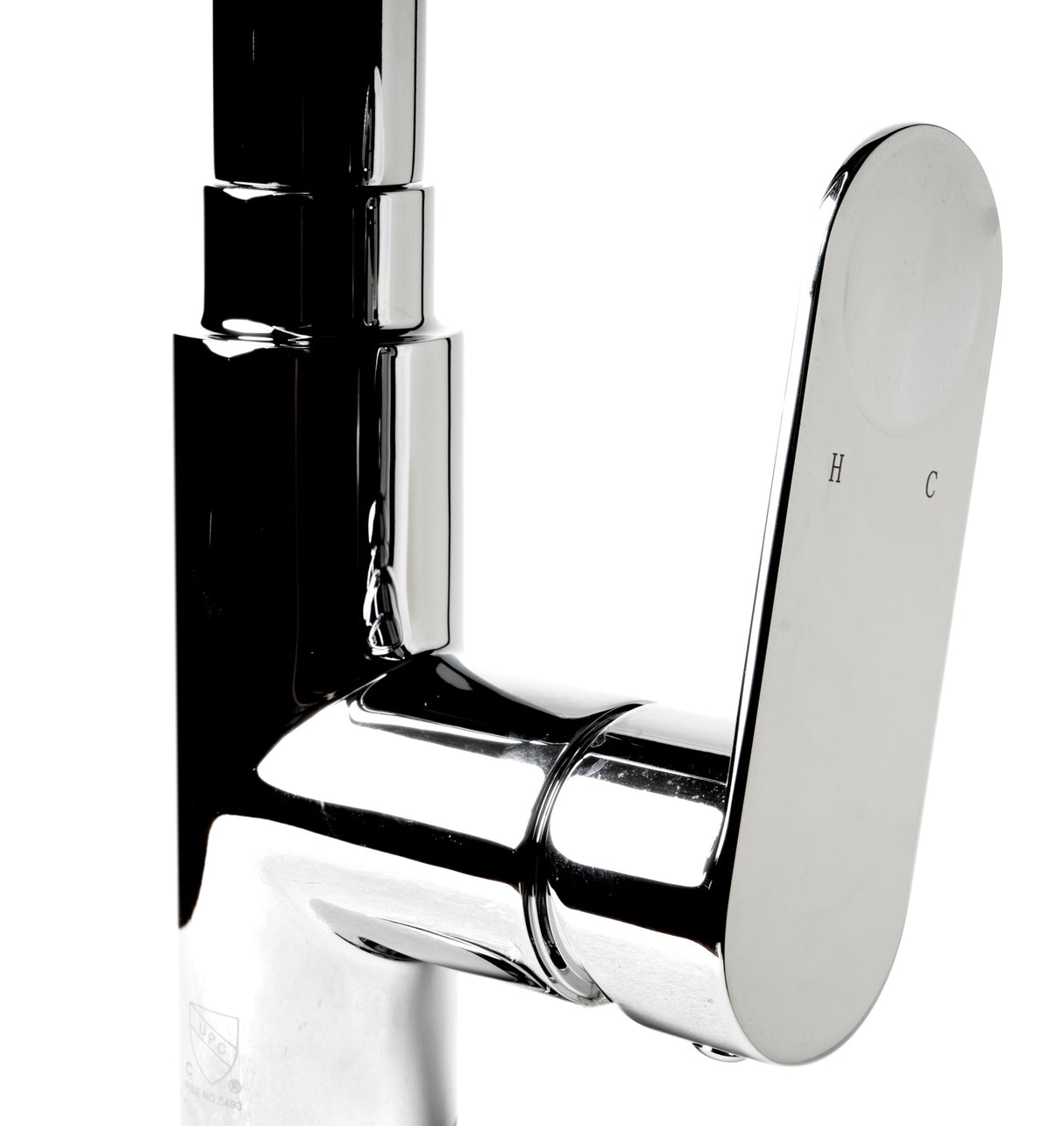 Polished Chrome Gooseneck Pull Down Kitchen Faucet