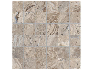 Anatolia Tile 2X2 Antico Matte Walnut 36 Piece Porcelain Mosaics. 1 Sheet = .97 Sq. Ft. 4501-0011-0 (63-466) Walnut 2x2 - premium natural stone mosaic tile from Anatolia Tile, available at PoshHaus showroom in Keene, NH