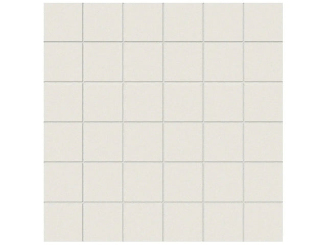 Anatolia Tile 2X2 Prima Warm White 36 Piece Matte Unglazed Porcelain Porcelain Mosaics. 1 Sheet = .96 Sq. Ft. 4501-0210-1 Warm White 2x2 - premium natural stone mosaic tile from Anatolia Tile, available at PoshHaus showroom in Keene, NH