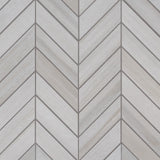 Water color bianco 12x15 glazed porcelain mesh mounted mosaic tile NWATBIACHE12X15 product shot multiple tiles angle view