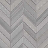 Water color grigio 12x15 glazed porcelain mesh mounted mosaic tile NWATGRICHE12X15 product shot multiple tiles angle view