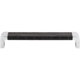 Atlas Homewares Paradigm Pull 6 5/16 Inch (c-c) CH & Black Croc Leather