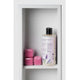 ALFI brand 8" x 36" White Matte Stainless Steel Vertical Triple Shelf Bath Shower Niche
