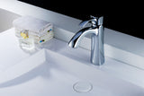 ANZZI L-AZ013 Rhythm Series Single Hole Single-Handle Mid-Arc Bathroom Faucet in Polished Chrome