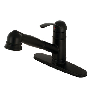 Gourmetier GSC7570WEL Eden Single-Handle Pull-Out Kitchen Faucet, Matte Black