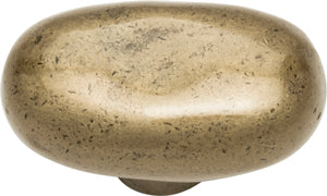 Atlas Homewares Distressed Oval Knob 1 11/16 Inch Champagne