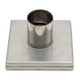 ALFI brand ABSD55B-BSS 5" x 5" Modern Square Brushed Stainless Steel Shower Drain with Solid Cover