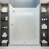 Wetwall Panel Torrone Marble 36in x 96in Groove Edge to Tongue Edge W7008