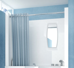 MediTub Shower Enclosure 27 x 47  3-Piece Walk-In Bathtub Surround in White