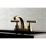 Kingston Brass KS4943CML Manhattan 8 in. Widespread Bathroom Faucet, Antique Brass