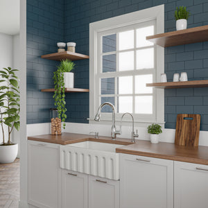 Polished Chrome Traditional Gooseneck Pull Down Kitchen Faucet