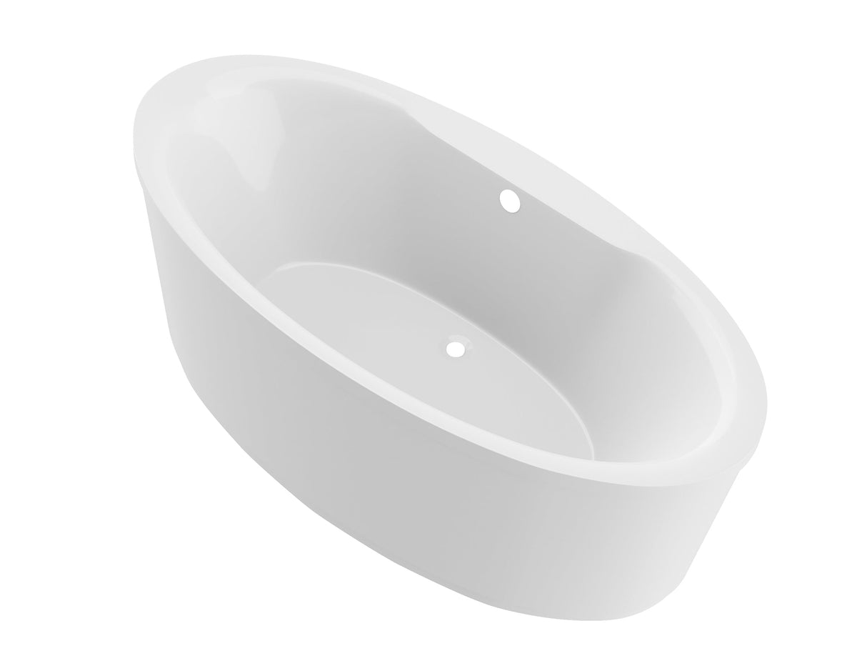 New England Home Goods Jaffrey 34 x 68 Oval Freestanding Soaker Bathtub