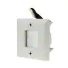1-Gang Hole Saw Brush Plastic Wall Plate, White