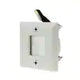 1-Gang Hole Saw Brush Plastic Wall Plate, White