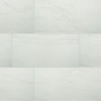 Durban white 24x48 polished porcelain NDURWHI2448P floor and wall tile  msi collection product shot angle view