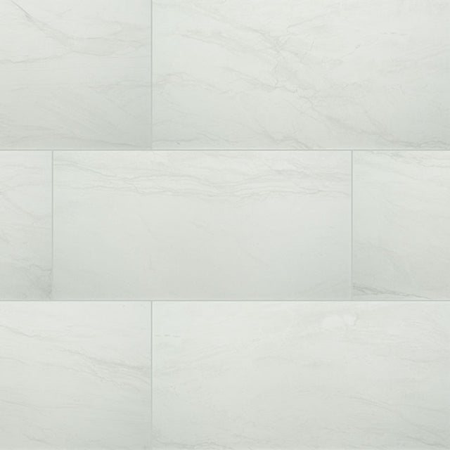 Durban white 24x48 polished porcelain NDURWHI2448P floor and wall tile  msi collection product shot angle view