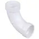 2 in. PVC DWV 90-Degree Hub x Hub Long-Turn Elbow Fitting