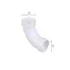 2 in. PVC DWV 90-Degree Hub x Hub Long-Turn Elbow Fitting