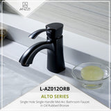 ANZZI L-AZ012ORB Alto Series Single Hole Single-Handle Mid-Arc Bathroom Faucet in Oil Rubbed Bronze