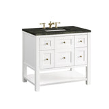 Breckenridge 36" Single Vanity, Bright White, w/ 3 CM Phantome Eclos Top