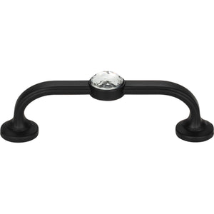 Atlas Homewares Legacy Crystal Bracelet Pull 3 Inch (c-c) Matte Black