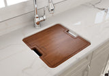 BOCCHI 2320 0003 Wooden Cutting Board For Sotto 1359 w/ handle - Sapele Mahogany Wood