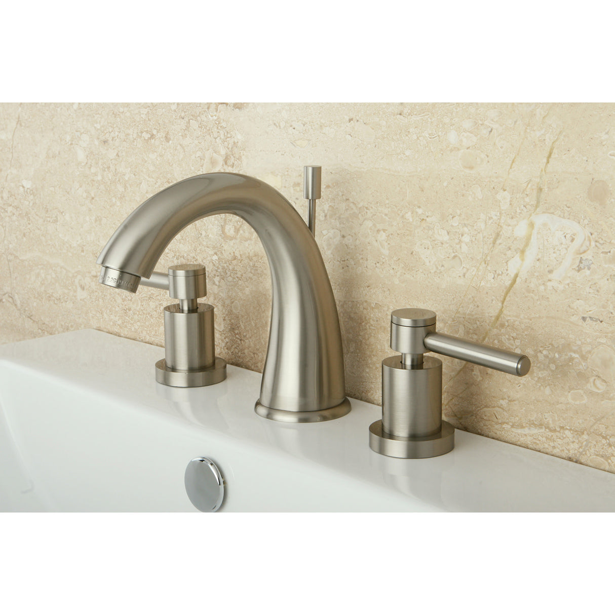 Kingston Brass KS2968DL 8 in. Widespread Bathroom Faucet, Brushed Nickel