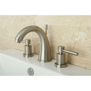Kingston Brass KS2968DL 8 in. Widespread Bathroom Faucet, Brushed Nickel